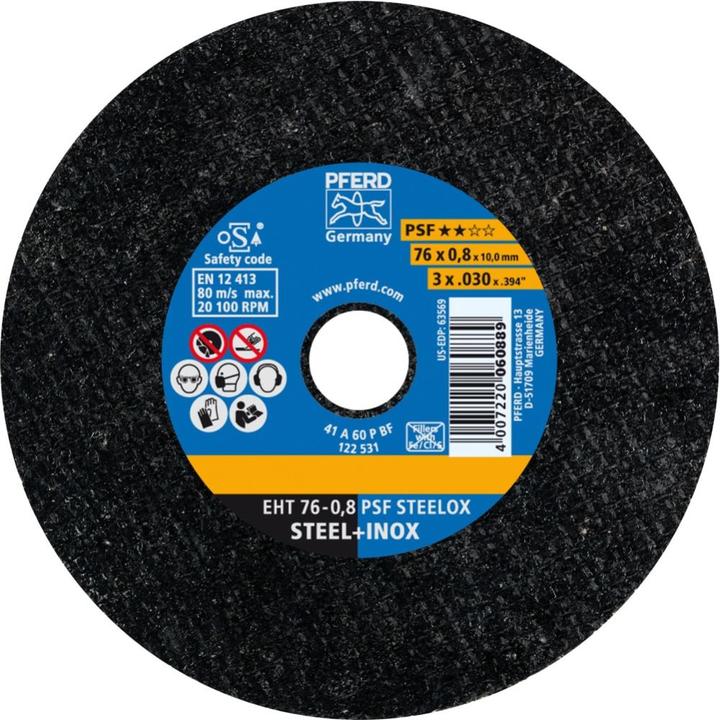 Pferd Trennscheibe EHT 08 PSF STEELOX/100