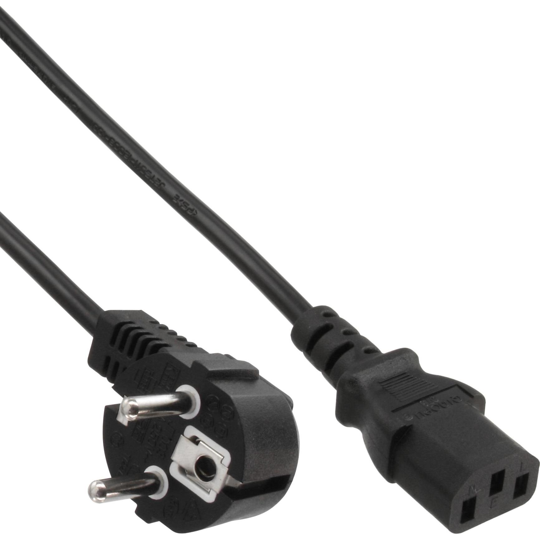 InLine Netzkabel (1 m), Stromkabel