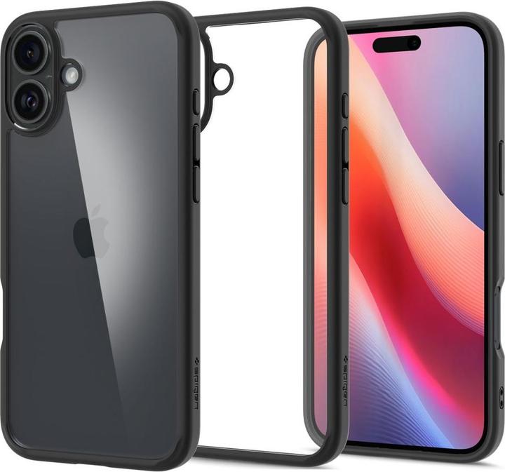 Produktbild Spigen Ultra Hybrid iPhone 16 matte black/czarny ACS08201 (Apple iPhone 16)