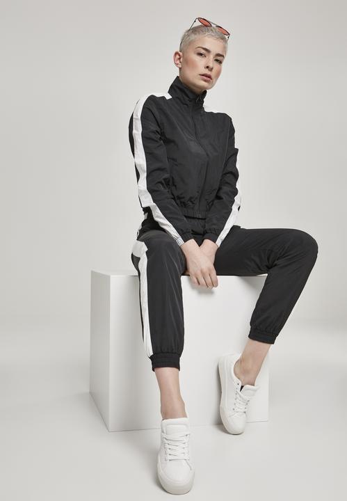 Produktbild Urban Classics Ladies Short Striped Crinkle Track Jacket (XS)