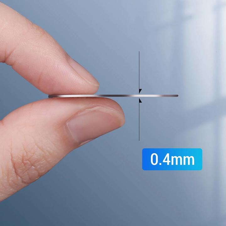 Produktbild Ugreen LP123 60410 round/rectangular metal plates for magnetic phone holders - black (2 pcs)