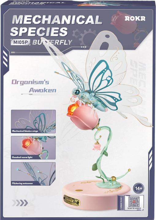Produktbild Rokr MI05B - Schmetterling (blau) (79 Teile)