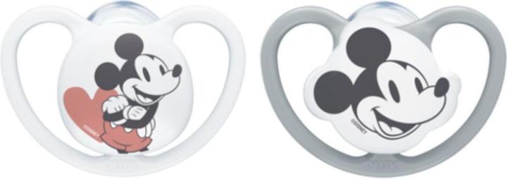 Produktbild NUK Disney Mickey Space Silikon-Schnuller 2er 6-18 (2x, 6 - 18 Monate)