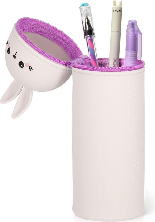 Produktbild Legami Kawaii 2-in-1 Silicone Pencil Case Bunny, Federmäppchen, Mäppchen, Stiftehalter, Hase, KA0014