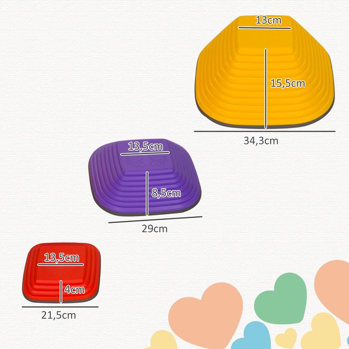Produktbild Aiyaplay Flusssteine Kunststoff Mehrfarbig