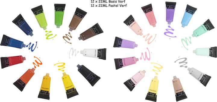 Actual product image Art Sensations Nassau acrylic paint base and pastels (528 ml)