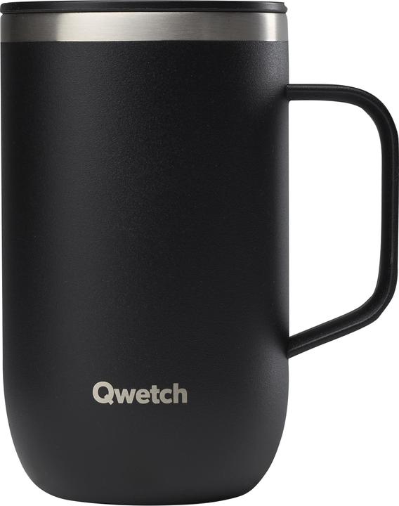 Actual product image Qwetch Stainless steel mug - Matt - Black - 470ml