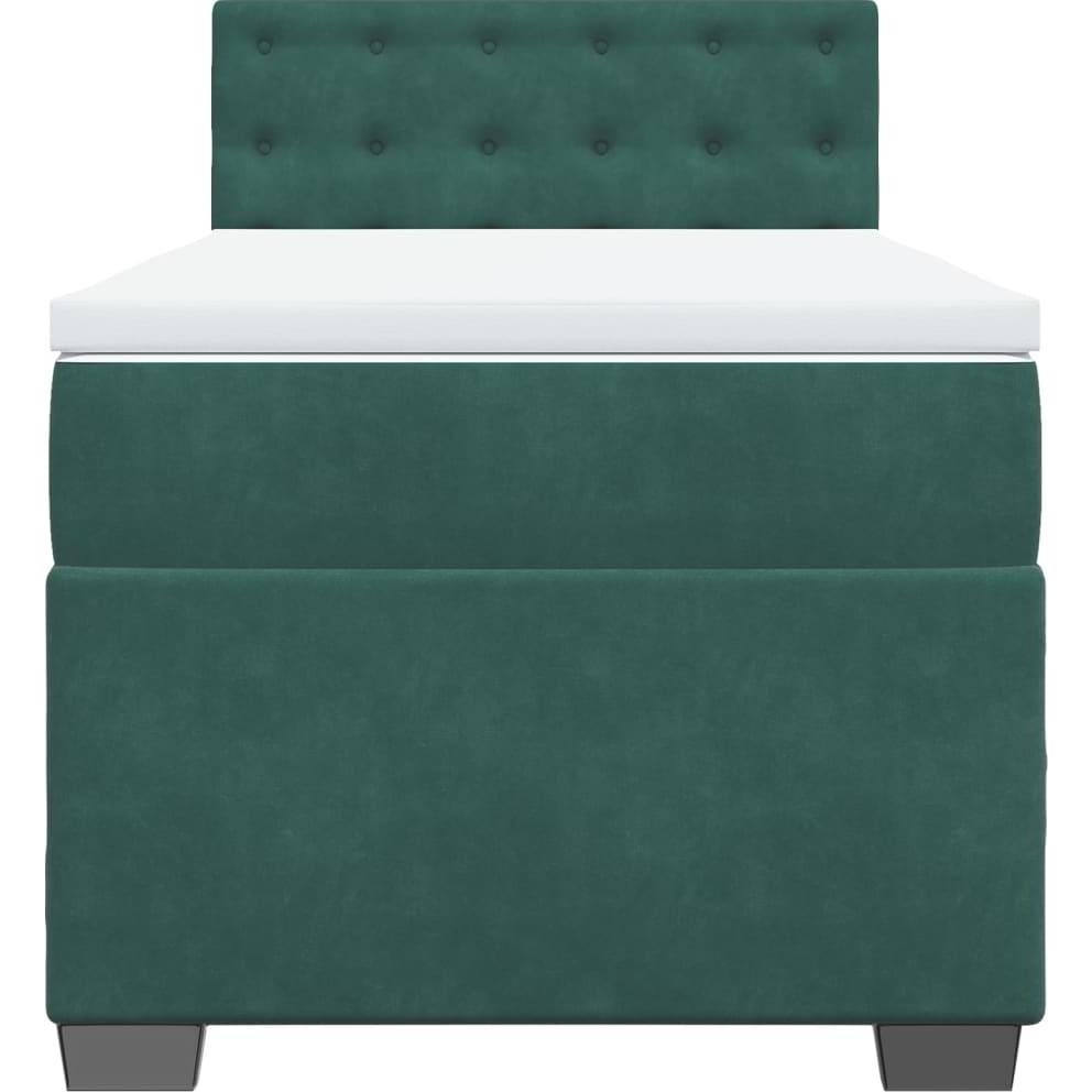 Thumbnail - VidaXL, Bett, Bo x springbett mit Matratze 90 x 190 cm Samt (90 x 190 cm)