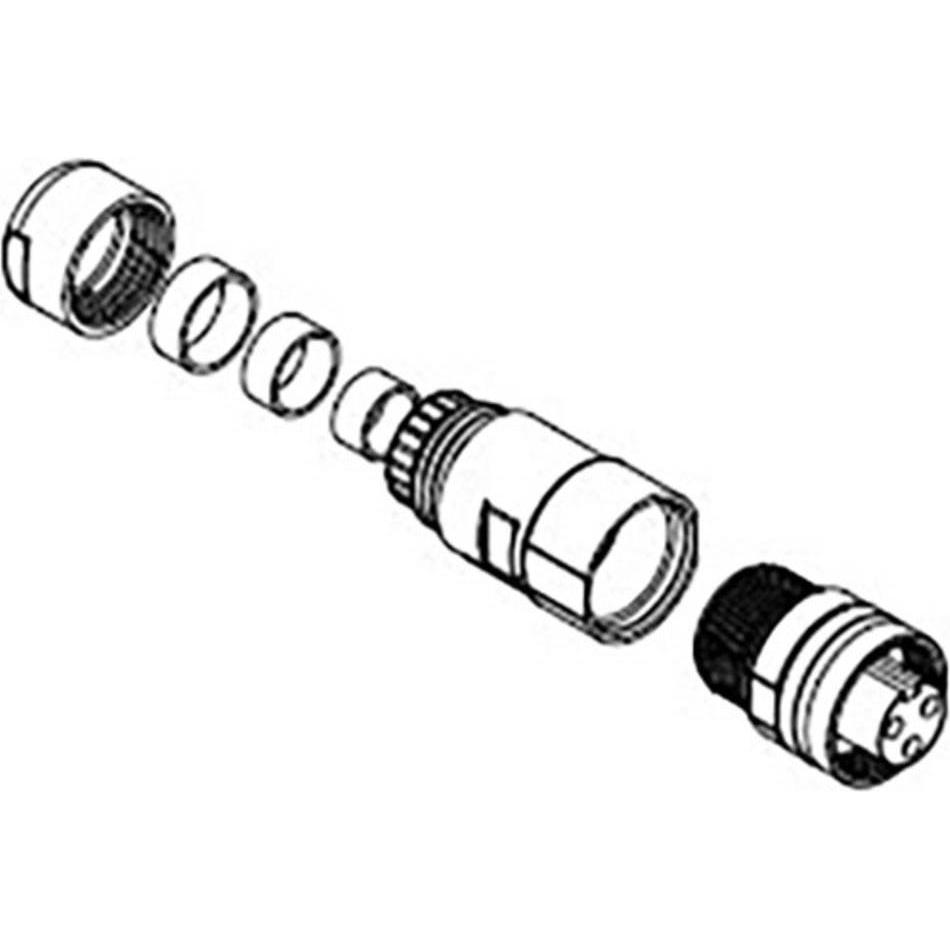 Molex Brad Power, Cavo + Spina elettrica, Oro