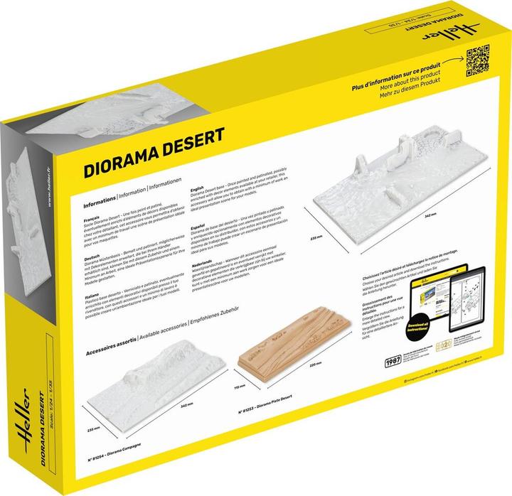 Actual product image Heller Socle Diorama Desert