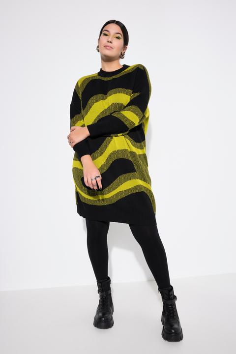 Image du produit Studio Untold Robe en maille oversize, motif jacquard coloré (46, 48)