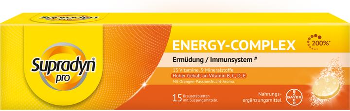 Actual product image Supradyn pro pro energy-complex effervescent tablet (15 Piece, Effervescent tablet, 100 g)