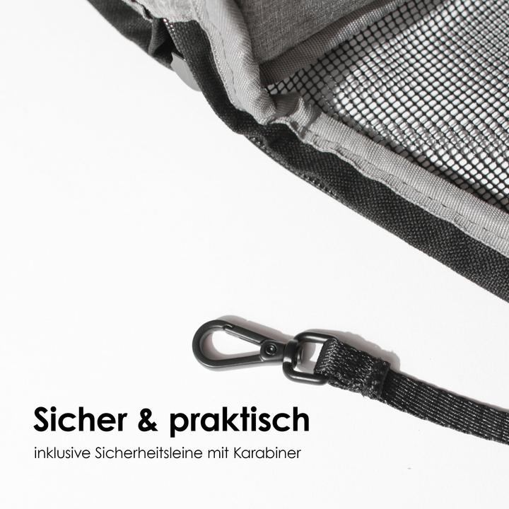 Produktbild LucyBalu CHECK-IN Katzentransporttasche (Katze, Reflektoren, Waschbar, Atmungsaktiv, Faltbar)