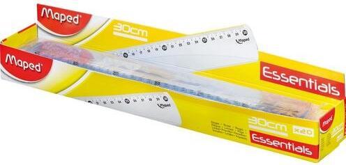 Actual product image Maped Flat ruler Start 146 Transparent plastic 300 mm (30 cm, Plastic)