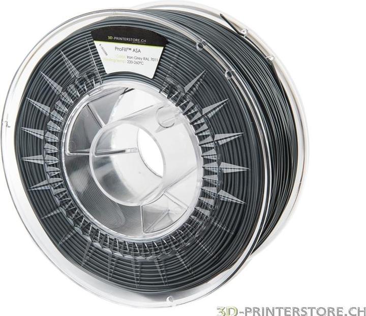 Immagine prodotto 3d-printerstore.ch Filamento ASA ProFill 1,75 mm 1 kg grigio ferro (ASA, 1.75 mm, 1000 g, Grigio)