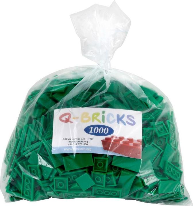 Produktbild Q-Bricks Bausteine Fliesen Signalgrün