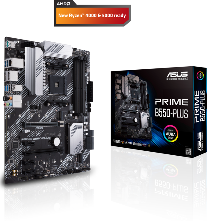 Image du produit ASUS PRIME B550-PLUS (AM4, AMD B550, ATX)