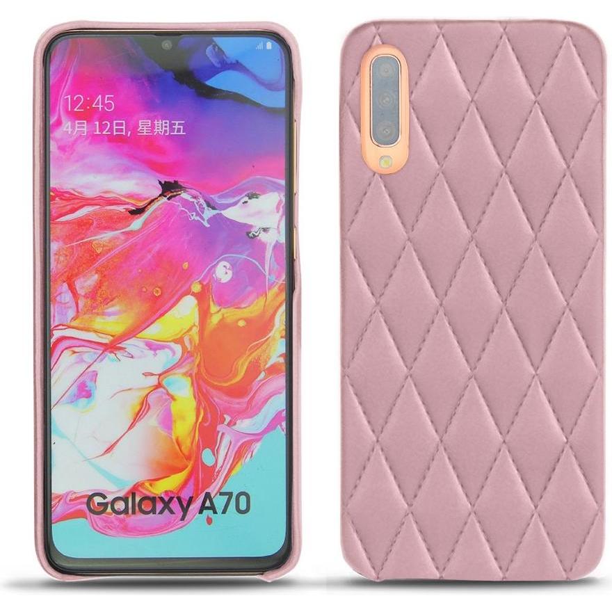 Noreve Lederschutzhülle (Samsung Galaxy A70), Smartphone Hülle, Rosa