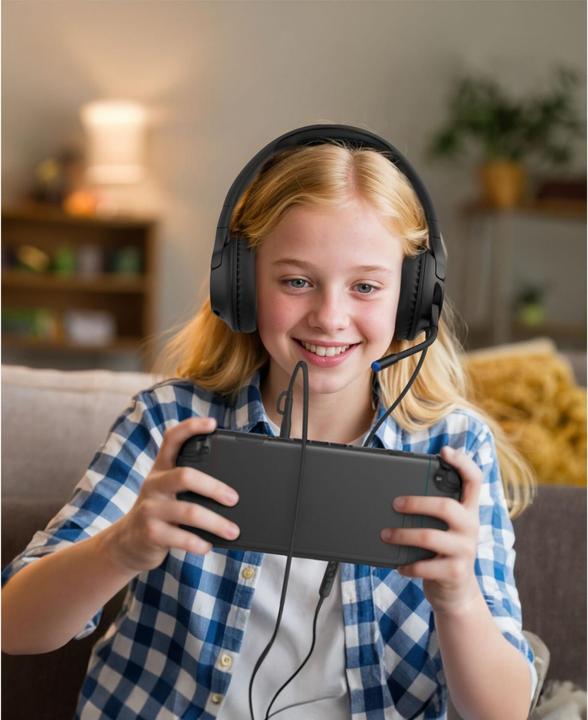 Productafbeelding Belkin Gaming On-Ear Kopfhörer für Kinder mit Kabel ENA011hqBK