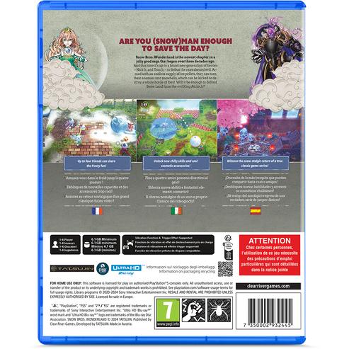 Immagine prodotto Clear River Games Il paese delle meraviglie di Snow Bros (PS5)