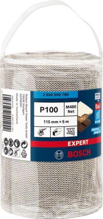 Produktbild Bosch Professional Zubehör EXPERT M480 Schleifnetzrolle, 115 mm, 5 m, G 100 (100)
