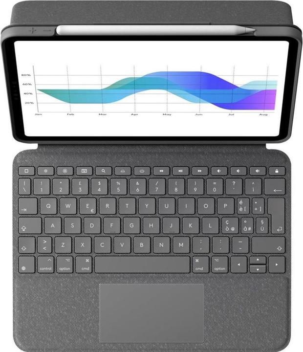 Produktbild Logitech Folio Touch - Grey - Ita - Mediter (IT, iPad Pro)