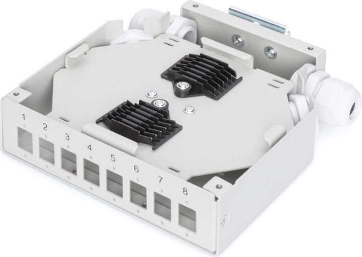 Actual product image Digitus Din Rail Splice Box for 8 LC/DX couplers