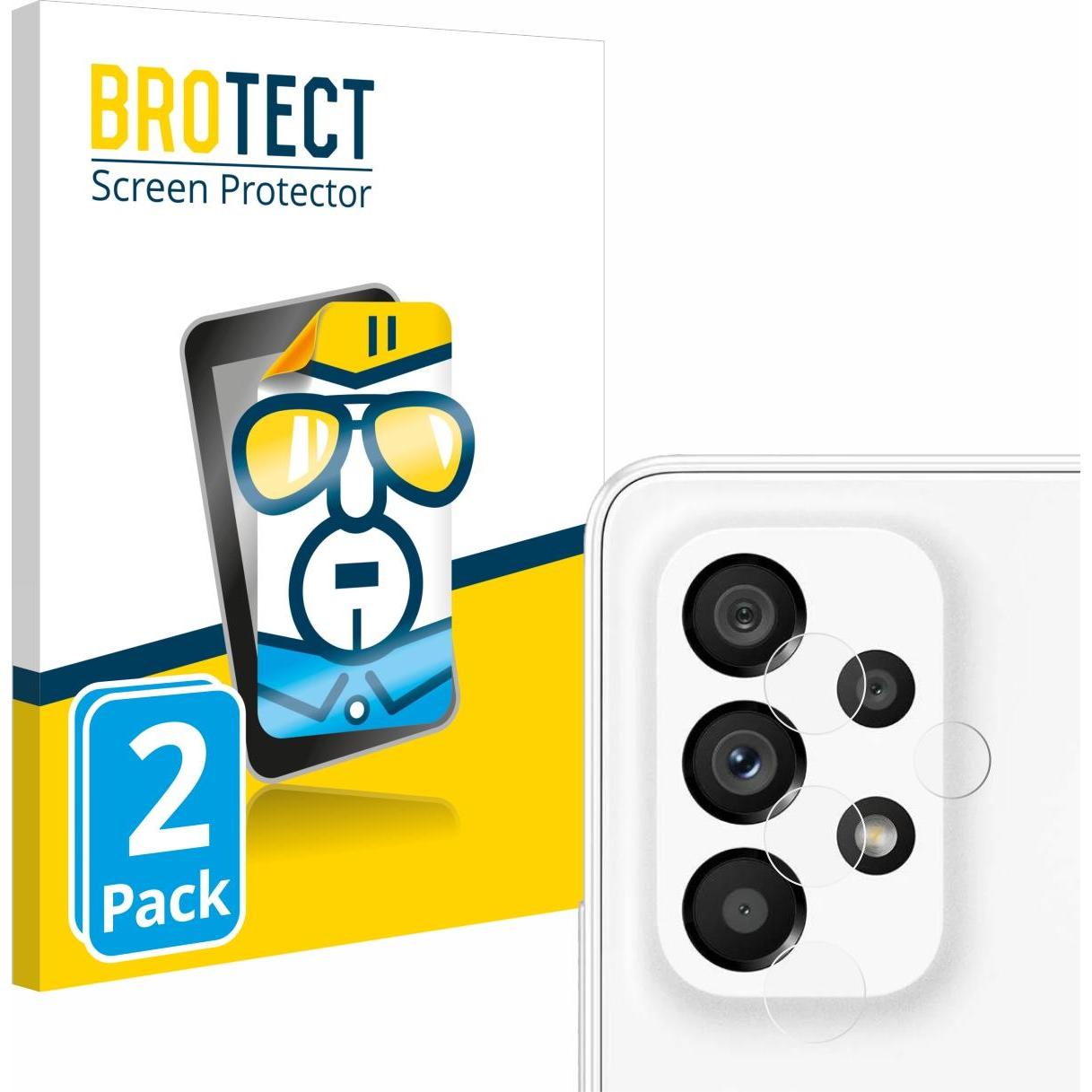 BROTECT Schutzfolie Displayschutz Klar (2 Stück, Samsung Galaxy A53 5G), Smartphone Schutzfolie, Transparent