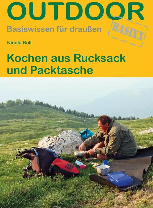 Actual product image Kochen aus Rucksack und Packtasche (German, Nicola Boll, 2022)