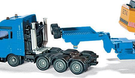Produktbild Siku Schwertransporter mit Tiefbettauflieger