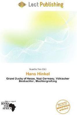 Produktbild Hans Hinkel (Englisch, 2011)