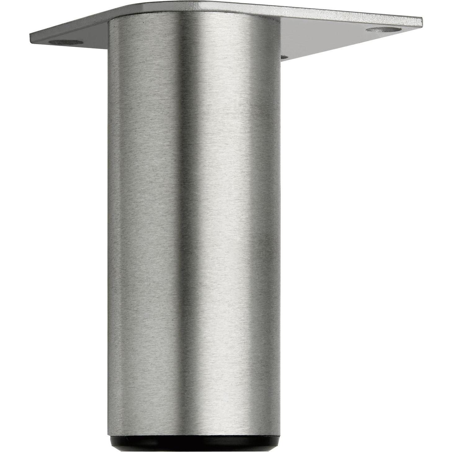 Simausrom, Tischbeine + Tischgestell, Dekorfuss Fuss fix, ø 40 mm, Länge 160 mm, Aluminium gebürstet