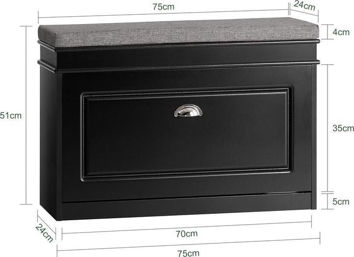 Produktbild SoBuy Ricardo (75 x 51 x 24 cm)