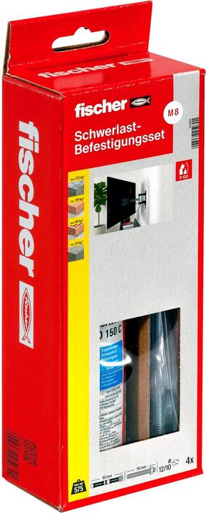 Produktbild Fischer Schwerlastbef.Set 150 C SBS Set M8 (Silver, 150 ml)
