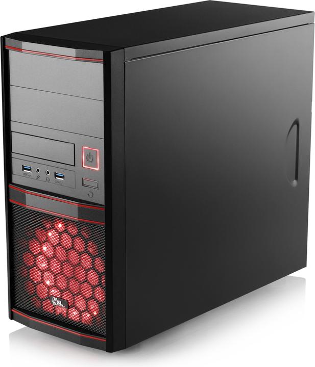 Actual product image CSL Gaming PC M11450H, QWERTZ Layout (DE) (AMD Ryzen 5 5500, 16 GB, 500 GB, GeForce RTX 3050)