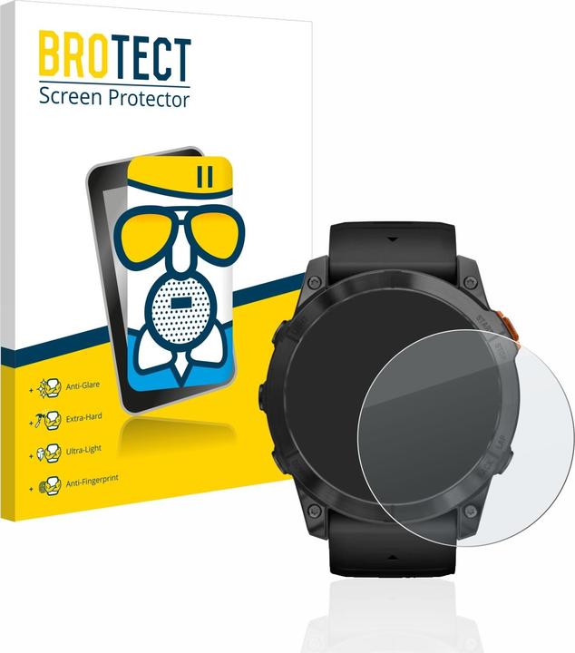 Produktbild BROTECT AirGlass Panzerglasfolie Matt (Garmin Fenix 7X Pro Solar)