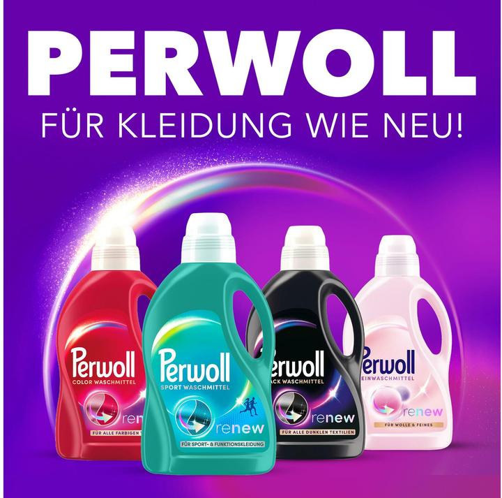Actual product image Perwoll Renew Flüssig Sport (27 Washing cycles, Liquid detergent)