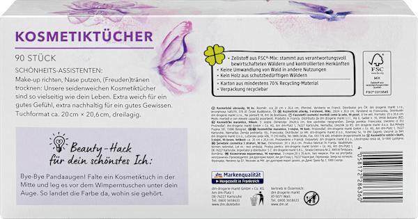 Nährwerte und Zutaten dm ebelin Kosmetiktücher