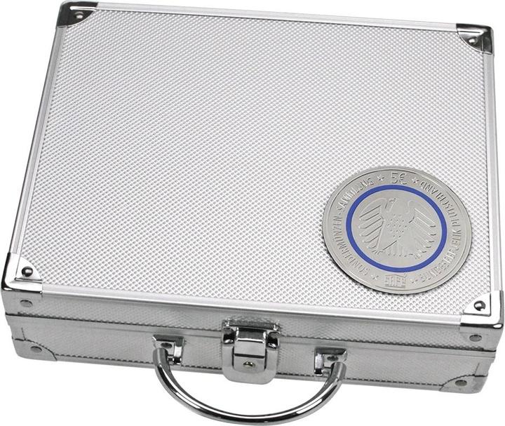 Actual product image Schwäbische Albumfabrik Coin case for 5 Euro coins, with 6 inserts for up to 210 pcs. Coins in 5 Euro format