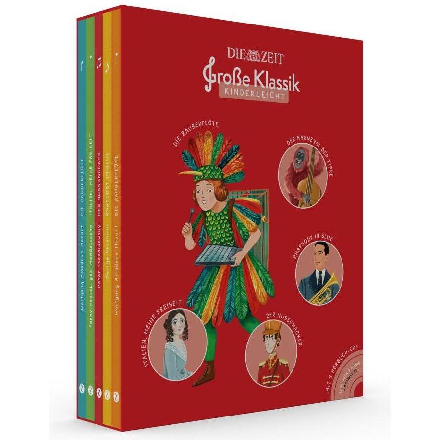 Grosse Klassik kinderleicht. DIE ZEIT-Edition. (5er-Buchschuber), Kinderbücher von Maya Akiki, Lola Svetlova, Antje Hame...