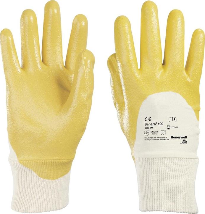Actual product image Honeywell Gloves Sahara 100 size 10 yellow EN 388 PPE category II (10)
