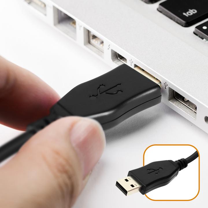 Actual product image LinQ U860 USB headset with flexible microphone (Cable)