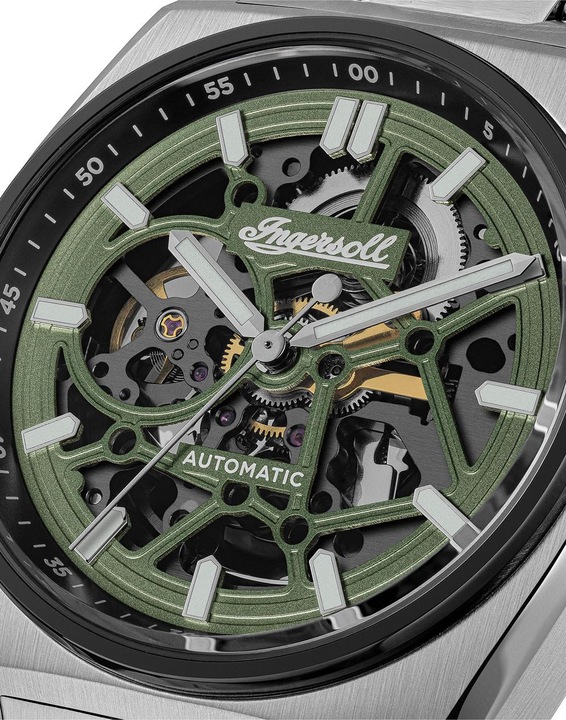 Produktbild Ingersoll 1892 Ingersoll I14304 Herrenuhr Ingersoll Vert Automatik 43mm 5ATM (Skeleton-Uhr, 43 mm)