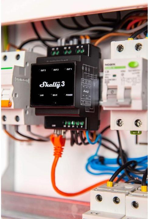 Image du produit Shelly Pro 3 (Actionneur de commutation)