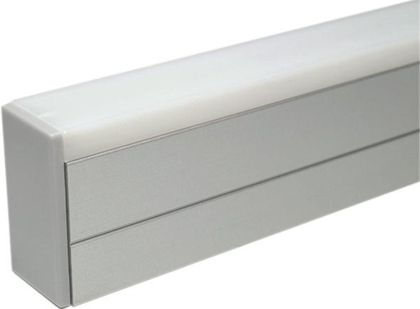 Actual product image L&S LED flush-mounting/ surface-mounting profiles WTU 5 with light screen