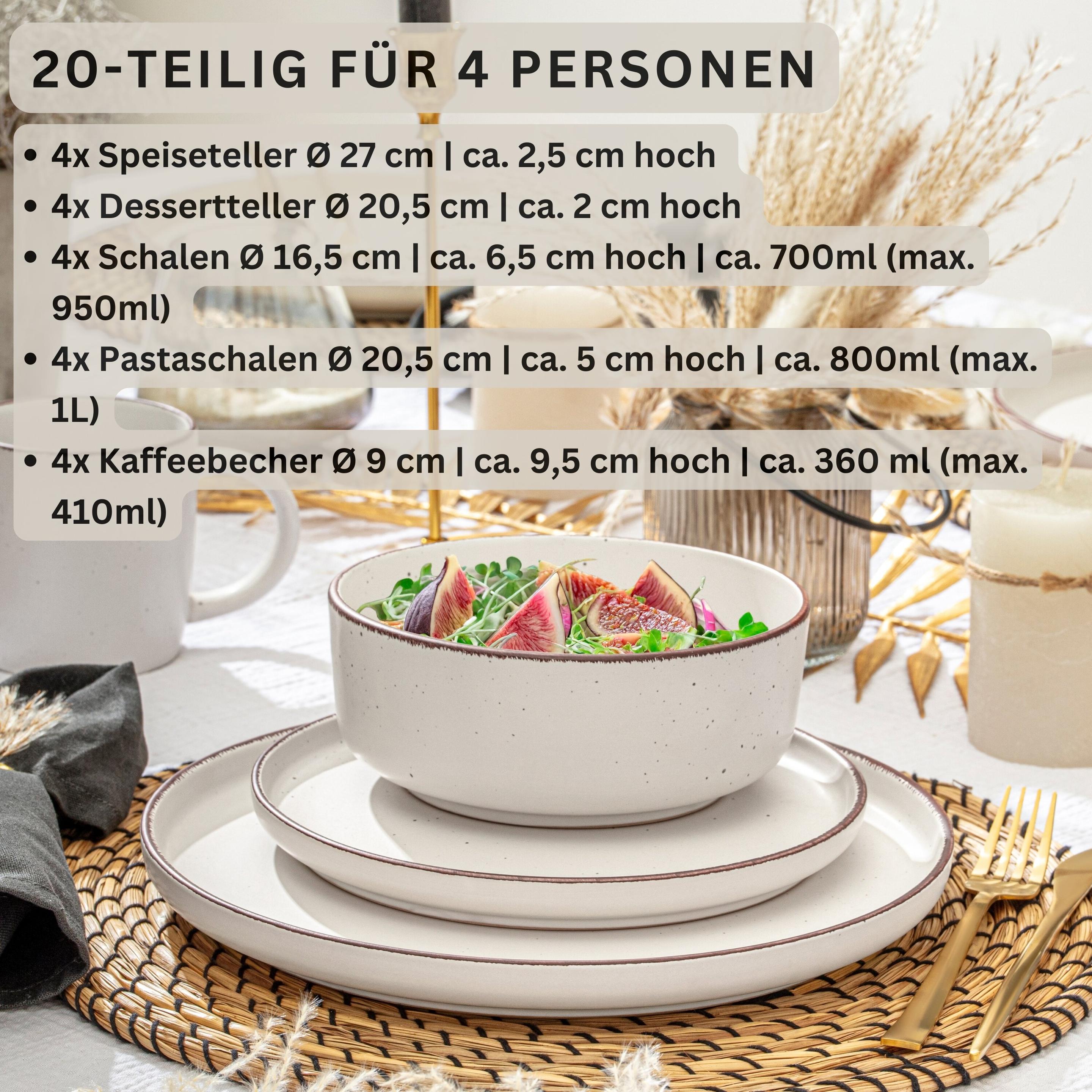 Thumbnail - Sänger, Geschirrset, Kombiservice Bombay Ivory (20 Stück)