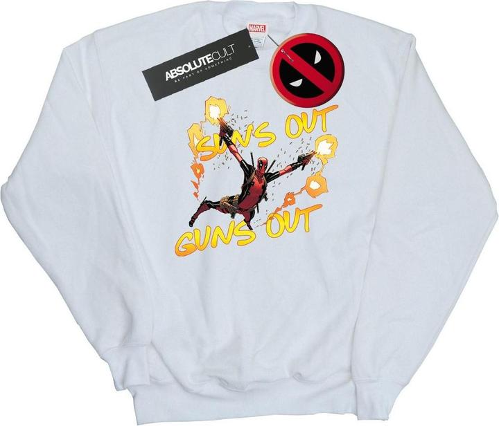 Actual product image Mens Deadpool Sun's Out Guns Out Sweatshirt (M)