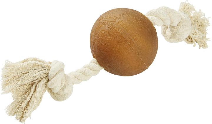 Immagine prodotto Wolters Palla giocattolo per cani Pure Nature con corda, L, 25 cm (Gioco da masticare per cani)