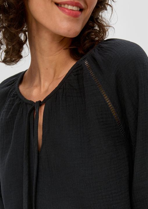 Immagine prodotto s.Oliver Bluse Blusenshirt aus Baumwolle mit elastischen Bündchen