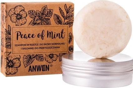 Produktbild Anwen Peace of Mint shampoo in a cube for normal and oily skin Mint 75g + can (Festes Shampoo)